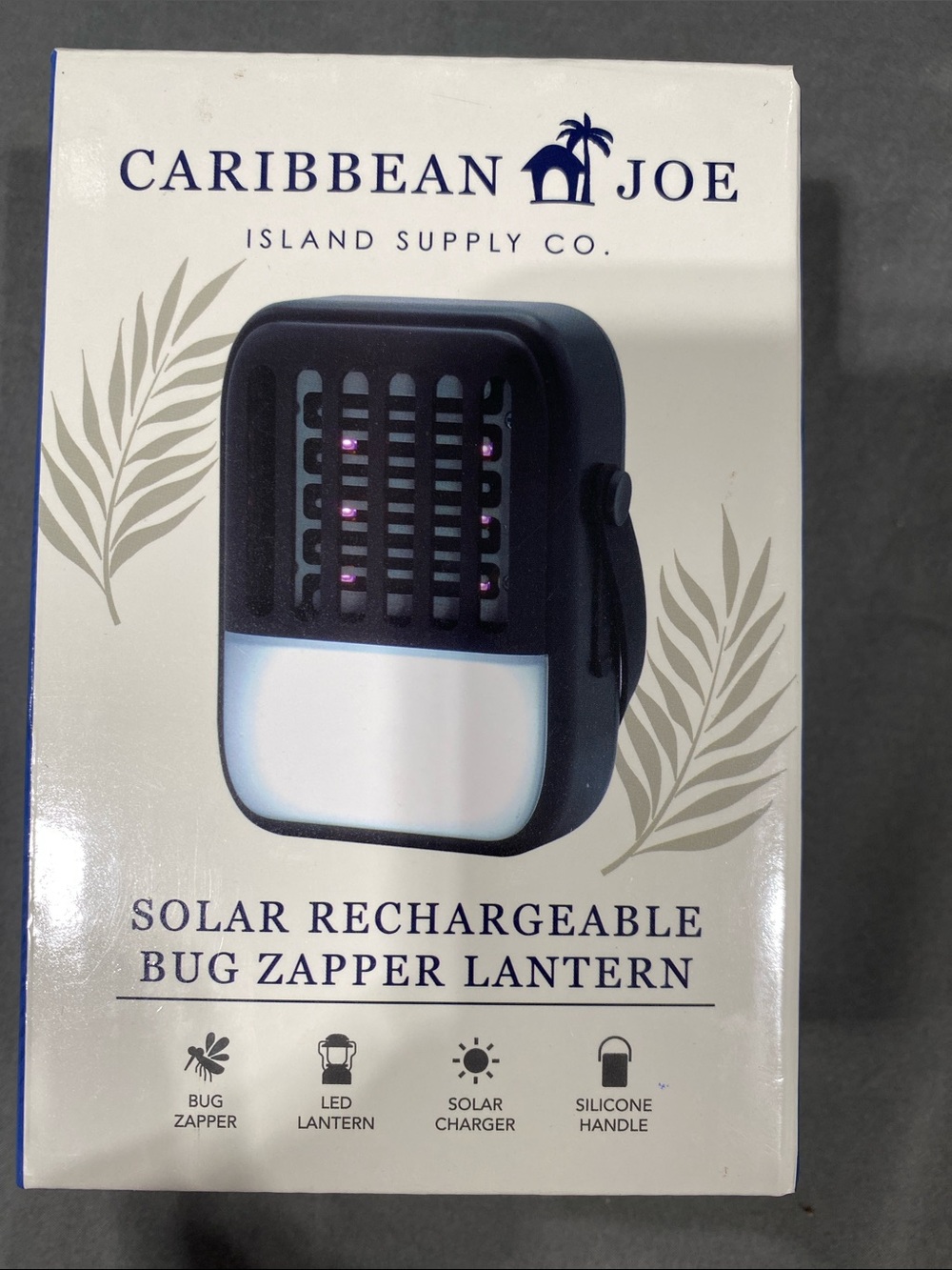 Caribbean Joe Black & White Bug Zapper Lantern